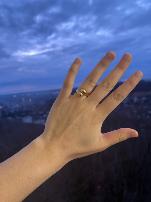 BAGUE DOUBLE DORÉE