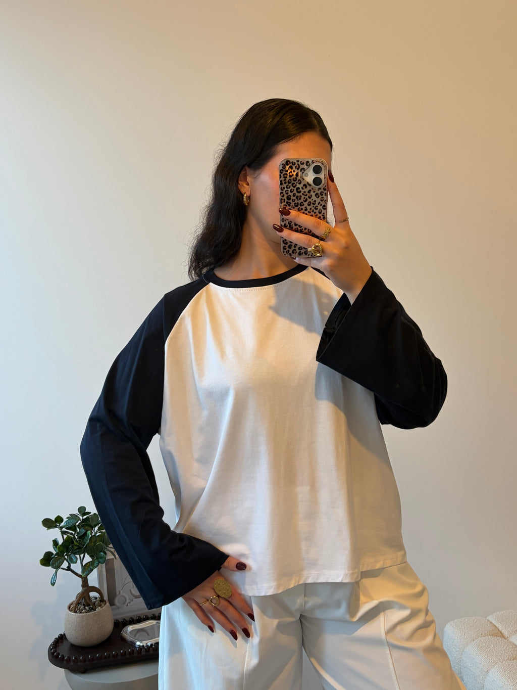 T-SHIRT RAGLAN MARINE