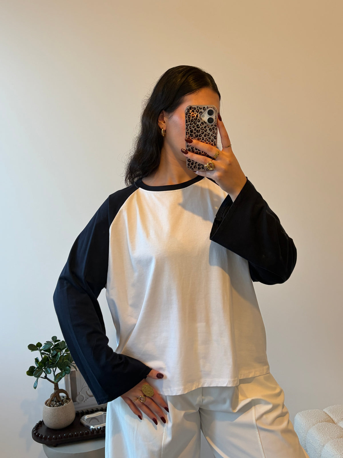 T-SHIRT RAGLAN MARINE