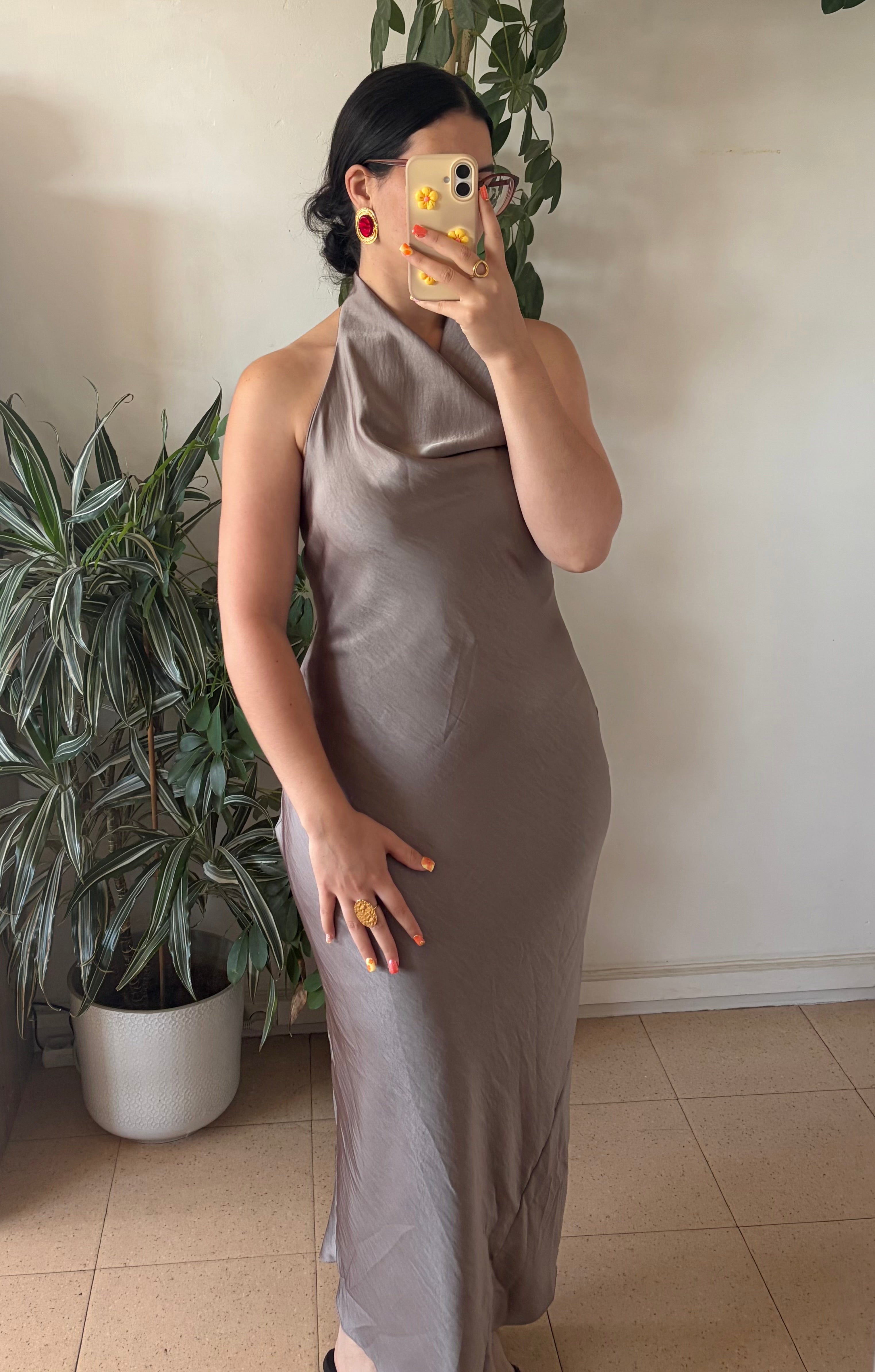 PRÉCOMMANDE ROBE NAÏA TAUPE (envoi cette semaine)