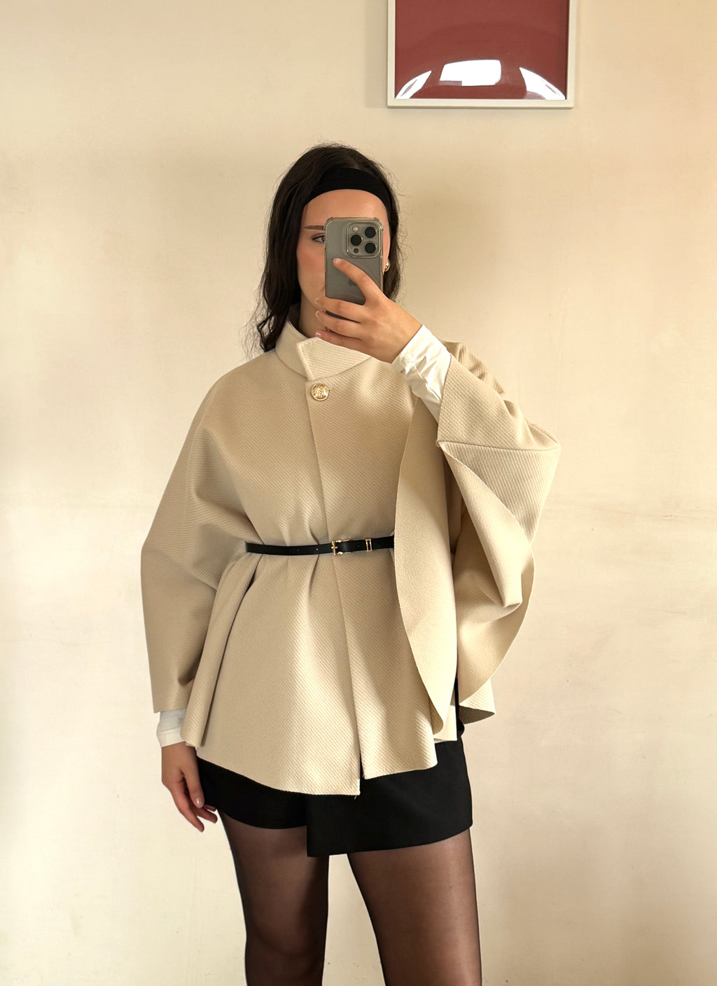 CAPE OPRAH BEIGE