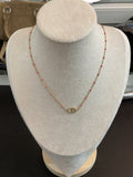 COLLIER STRASS ROSE