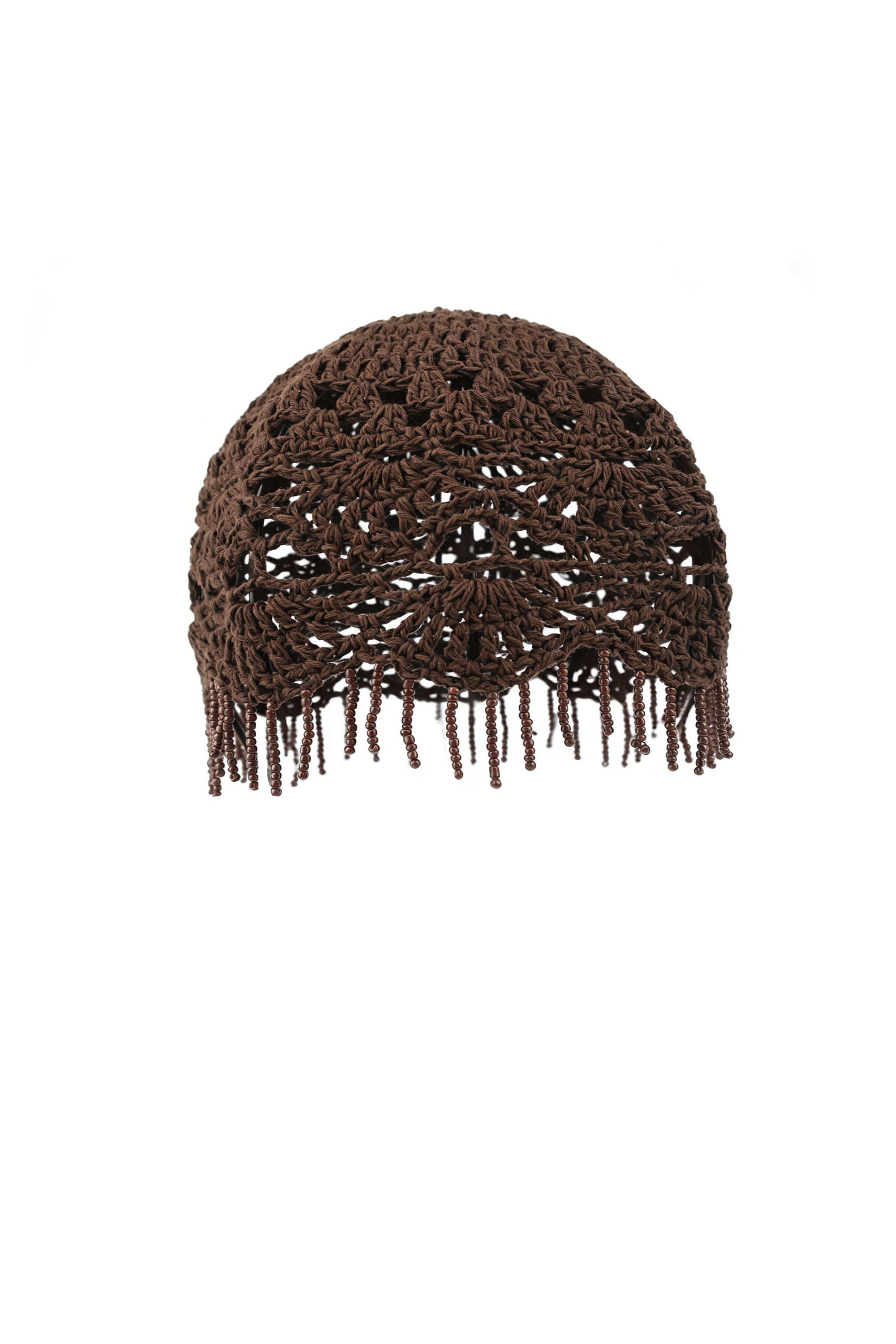 BONNET CROCHET ET PERLES