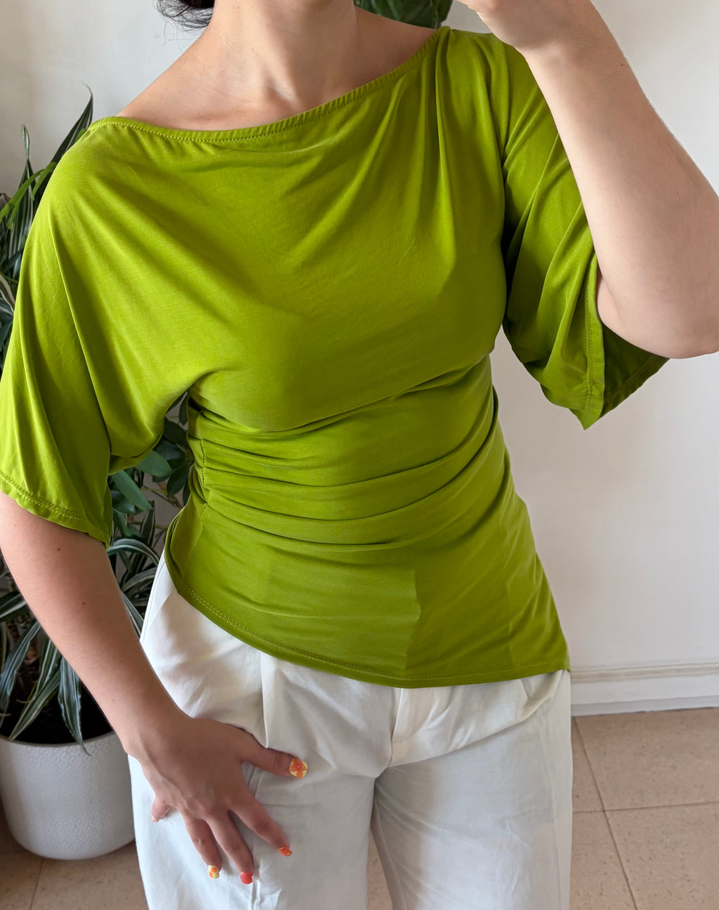 TOP SCARLET VERT ANIS
