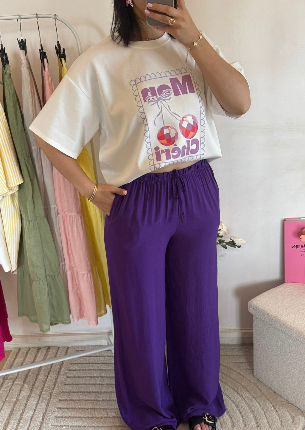 PANTALON CATHELINE VIOLET