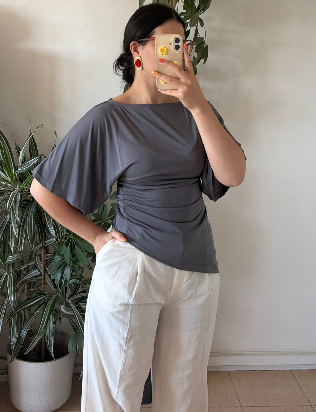 TOP SCARLET GRIS