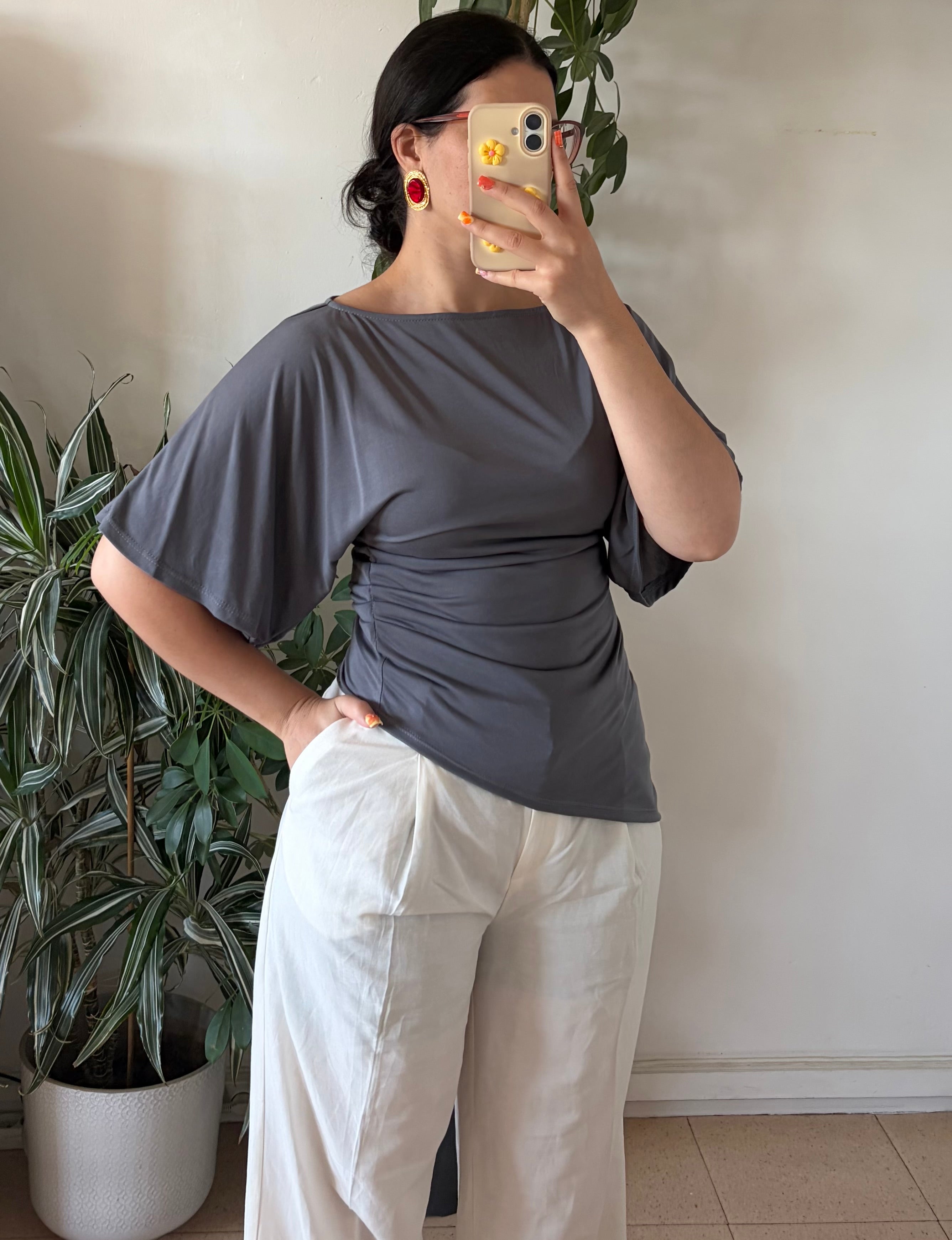 TOP SCARLET GRIS