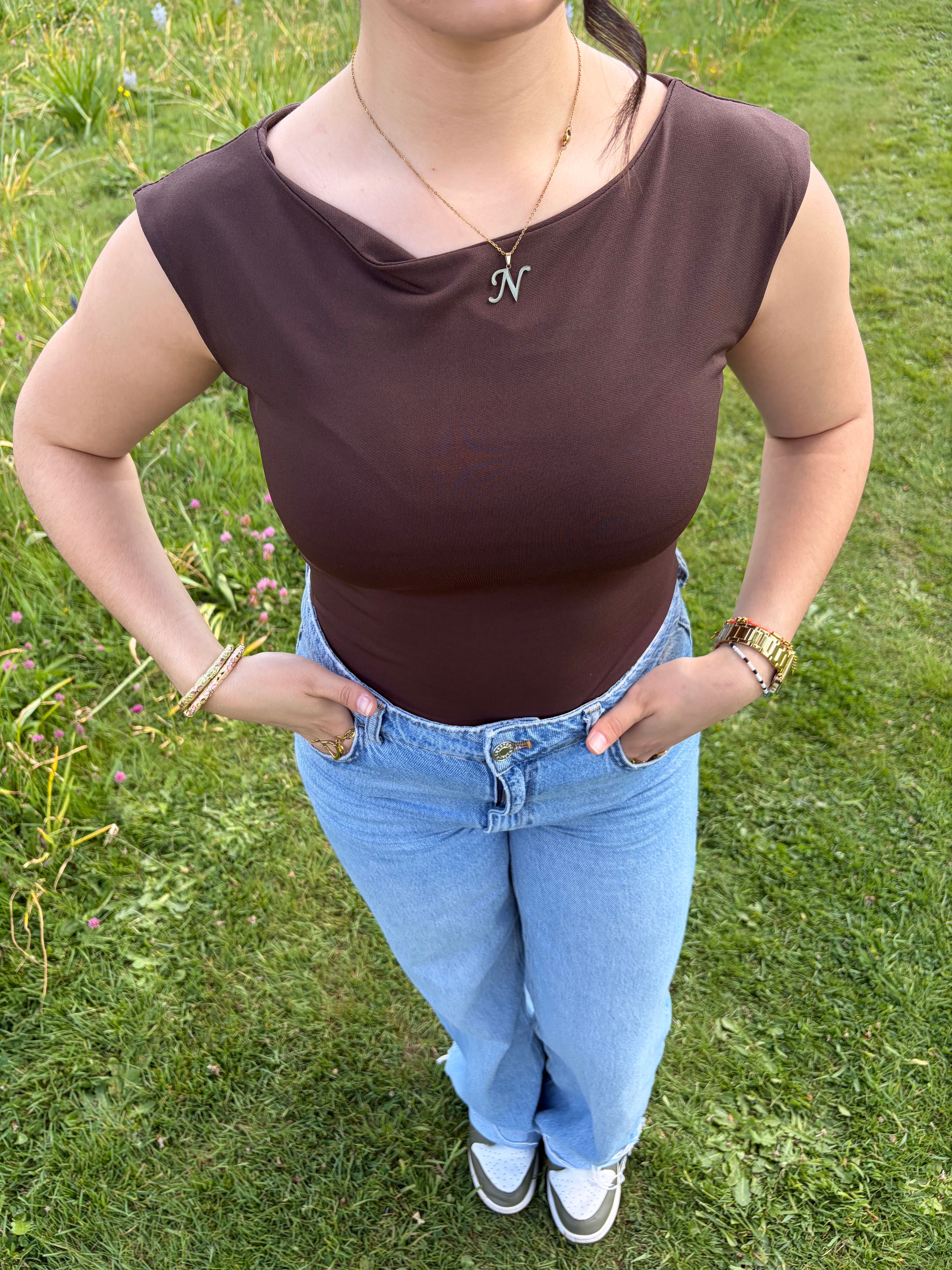 TOP ZORA MARRON