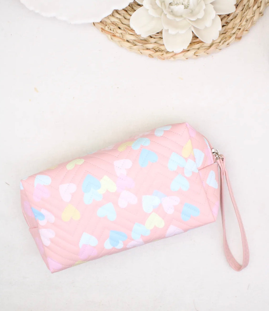 POCHETTE CŒURS CORAIL