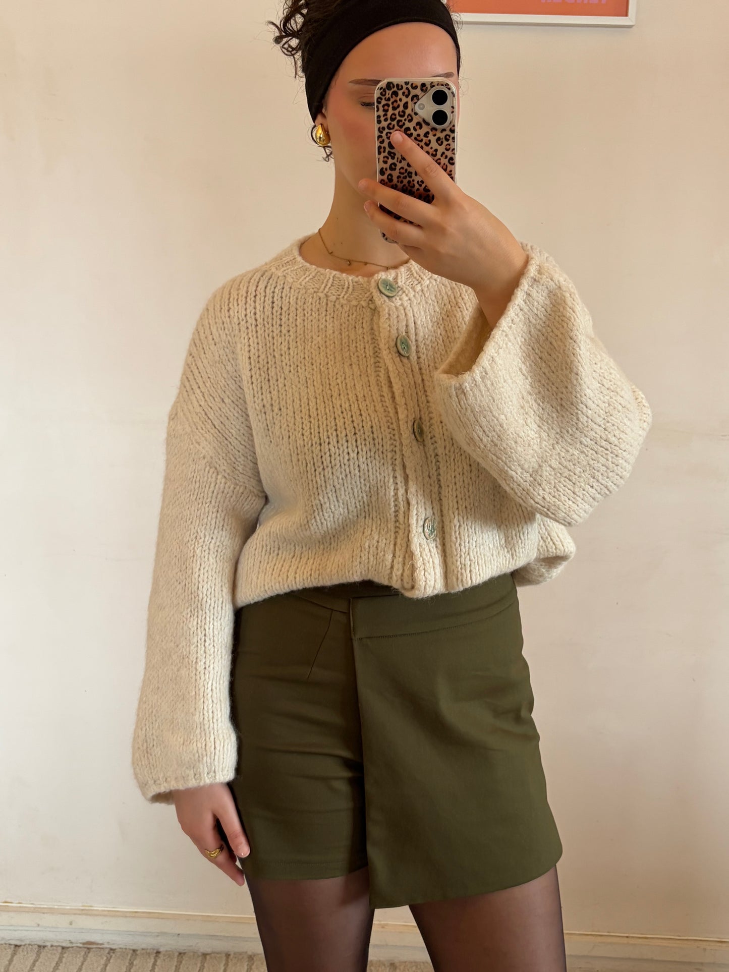 JUPE-SHORT ZULA KAKI