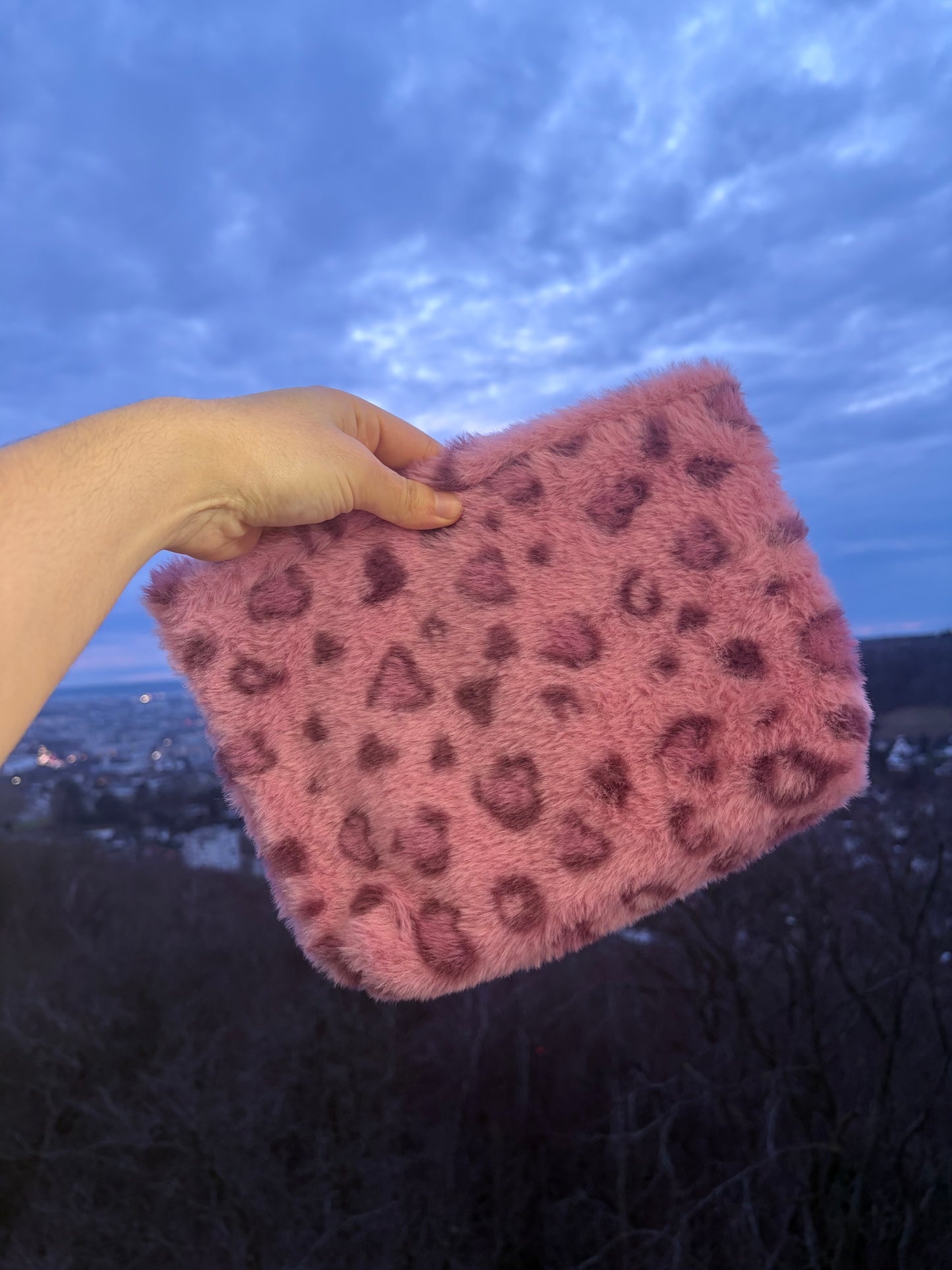 POCHETTE LÉOPARD ROSE