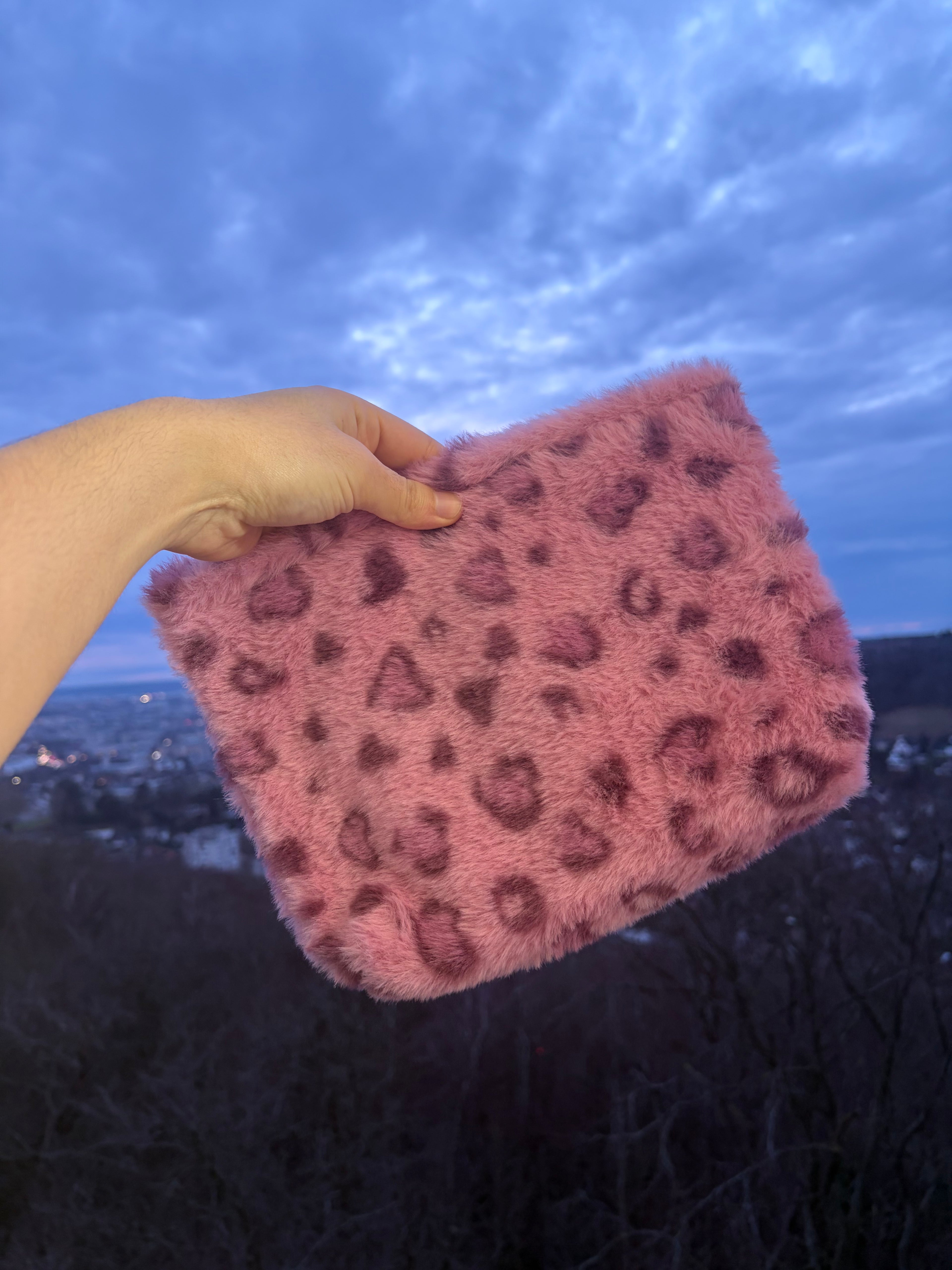 POCHETTE LÉOPARD ROSE