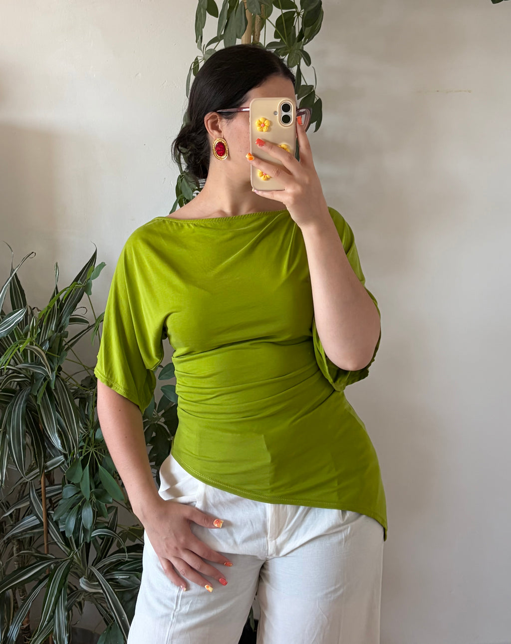 TOP SCARLET VERT ANIS