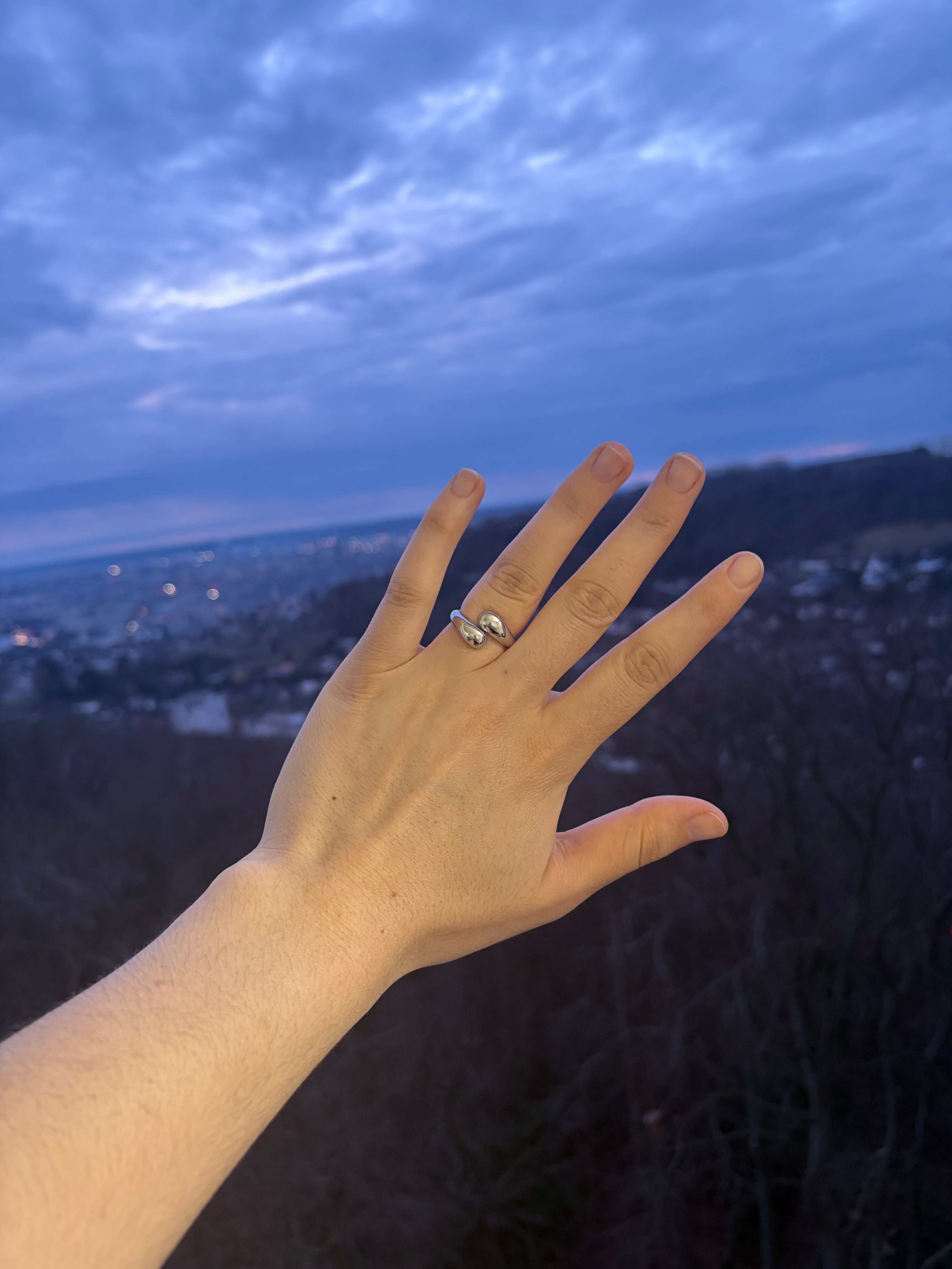 BAGUE DOUBLE ARGENTÉE