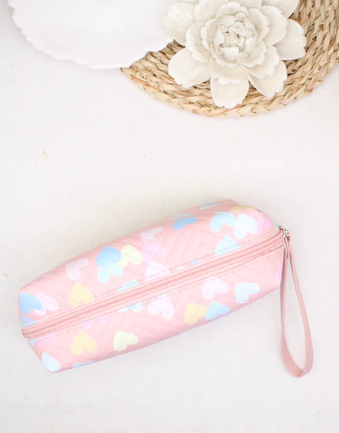 POCHETTE CŒURS CORAIL