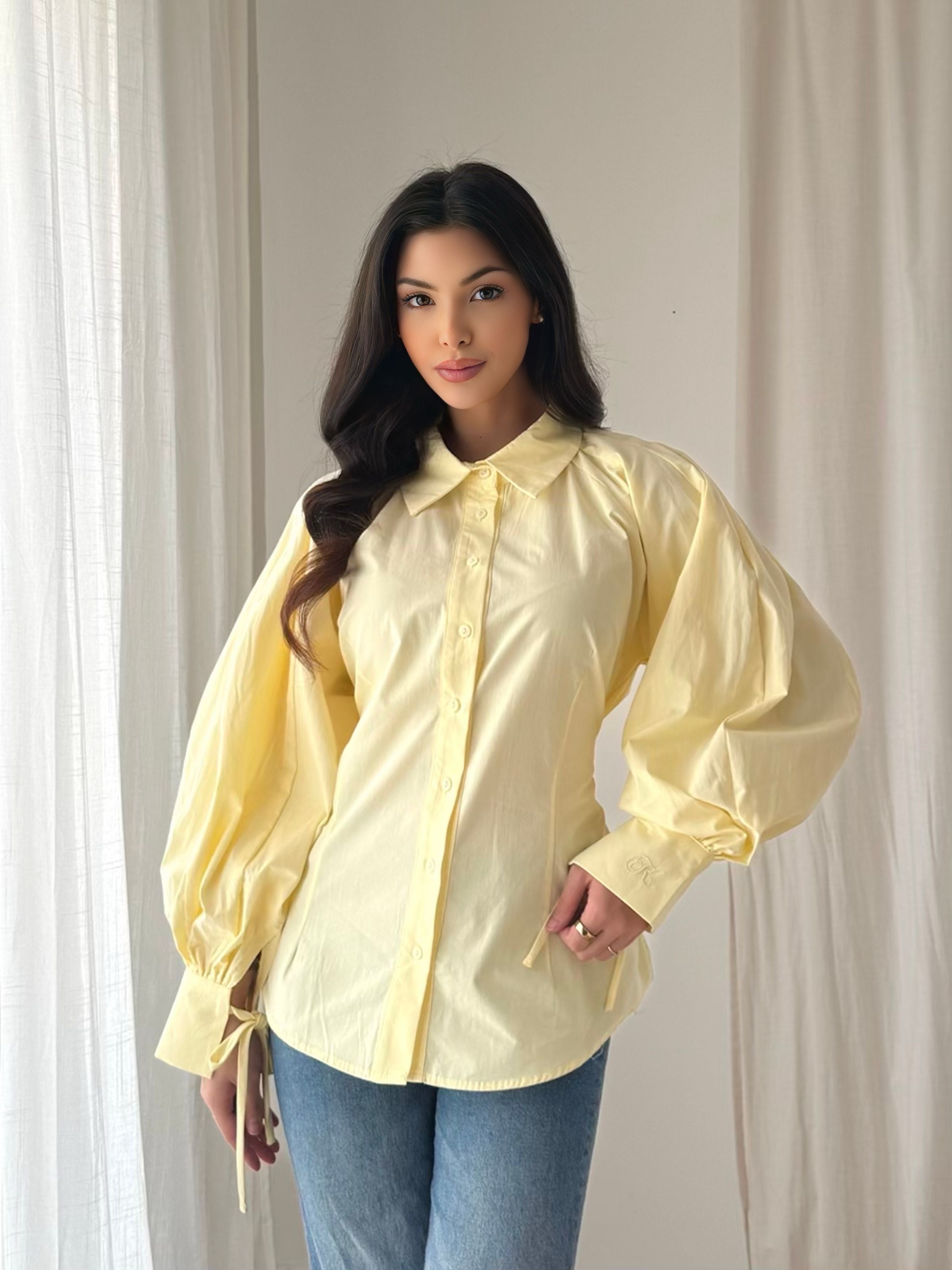 CHEMISE DIVA JAUNE