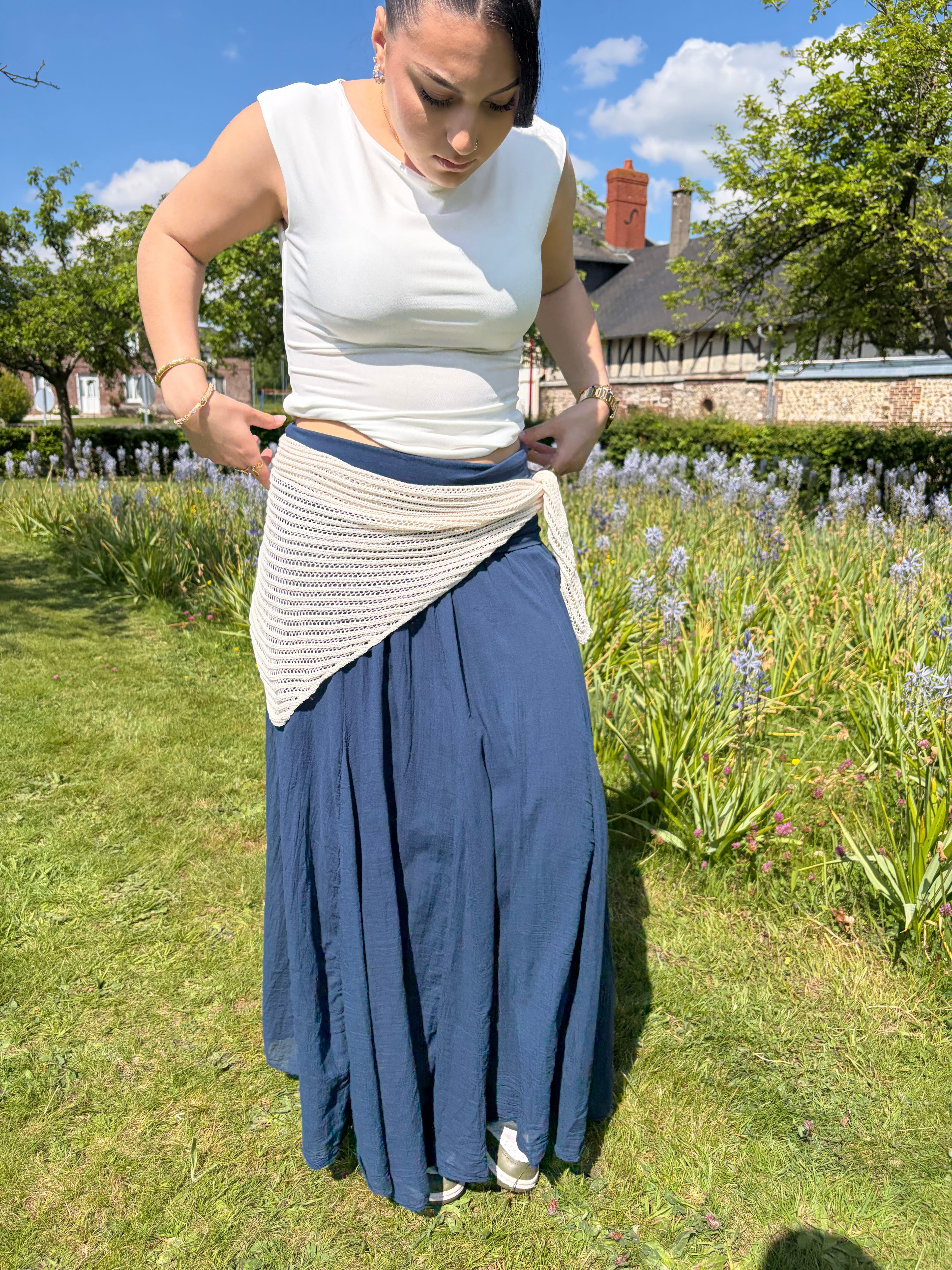 FOULARD AZIEL ÉCRU