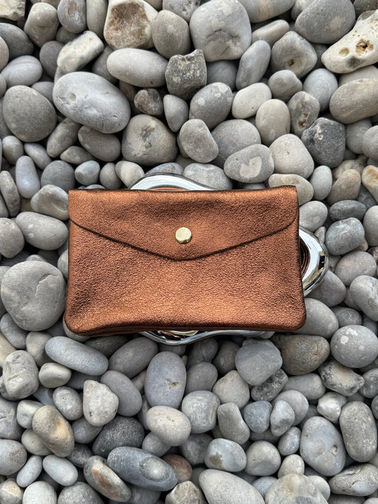 PORTE MONNAIE MARRON 100% CUIR