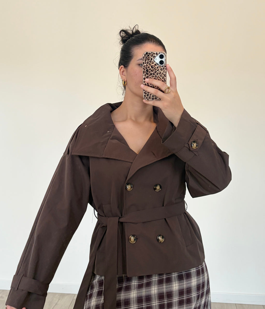 TRENCH PEDRO MARRON