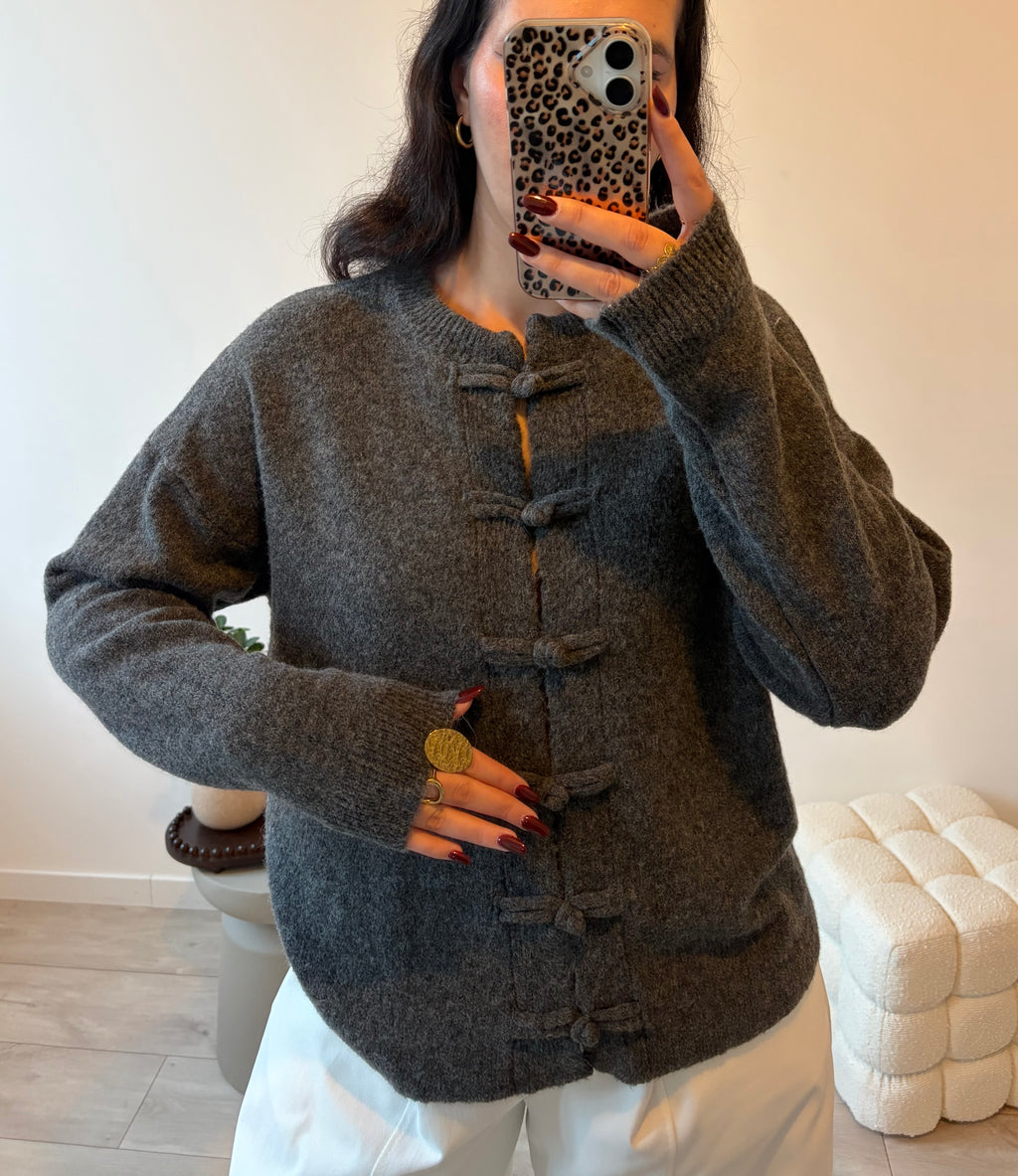GILET KYOTO GRIS