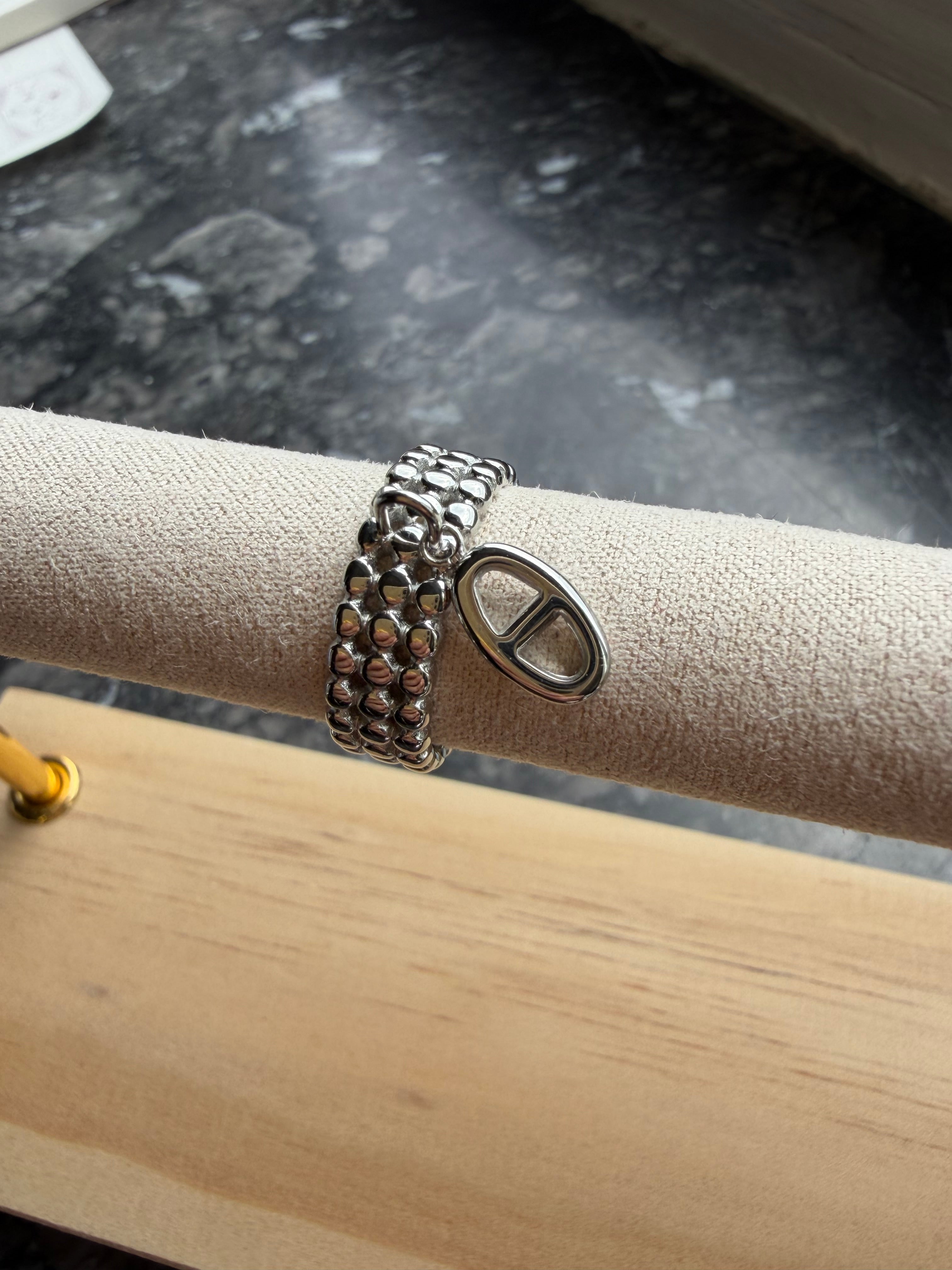 BAGUE LIMA ARGENTÉ