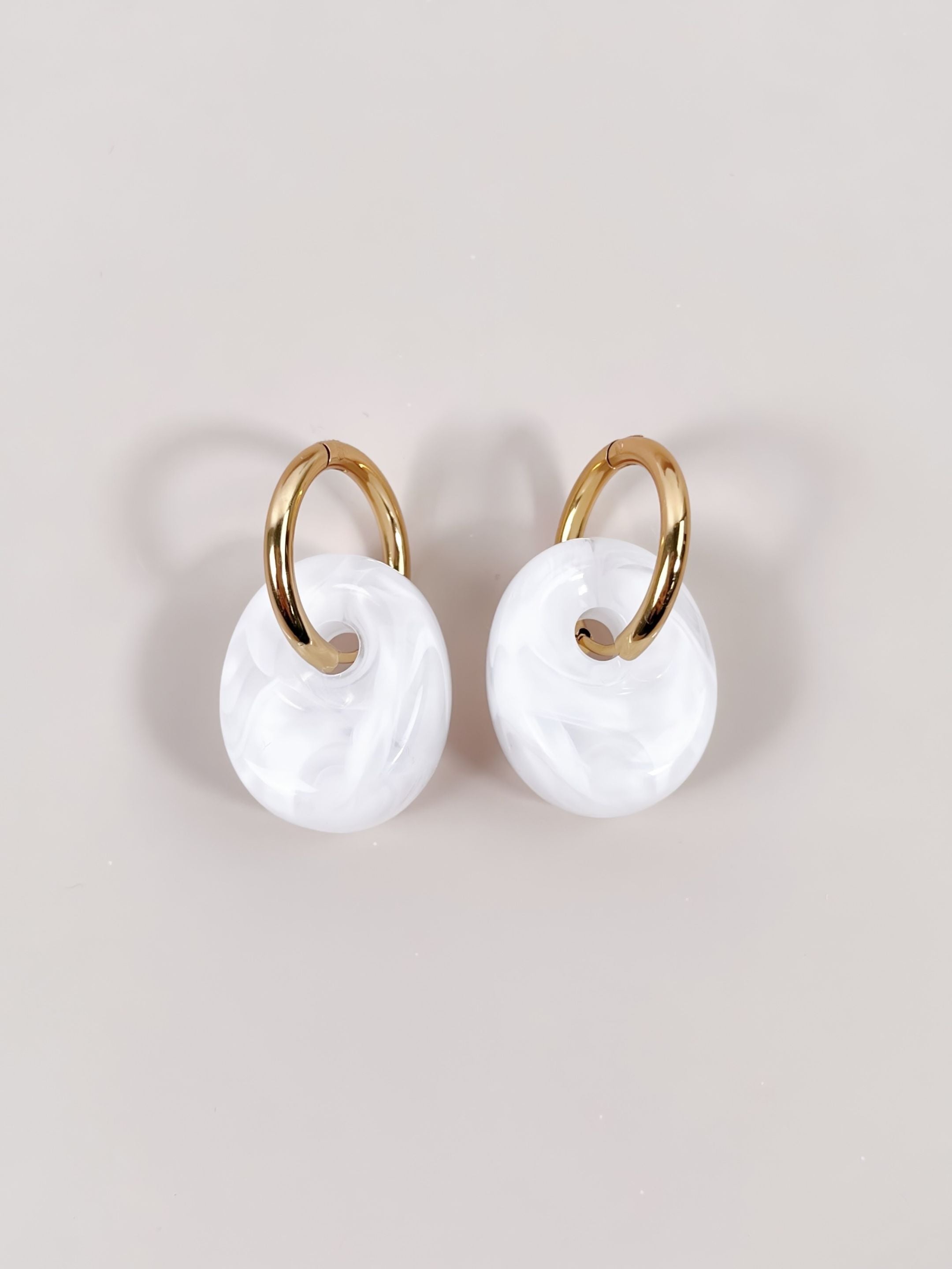 BOUCLES OPALE BLANC